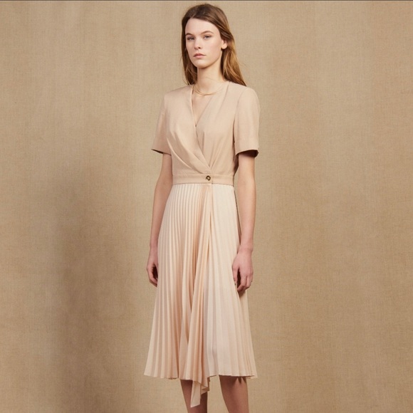 Sandro Paris Galdis Wrap Midi Dress - Picture 2 of 7